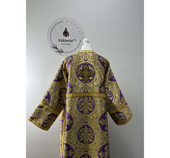 Orthodox sctichar made of rich purple brocade - Altar boy robe - Reader robe