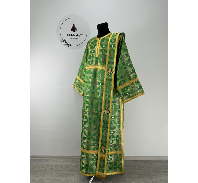 Orthodox vestment for deacon - Liturgical vestment set - Stichar and single orar