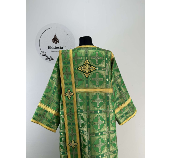 Orthodox vestment for deacon - Liturgical vestment set - Stichar and single orar