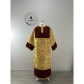 Сombined sticharion made of brocade and velvet - Altar boy robe - Altar Server