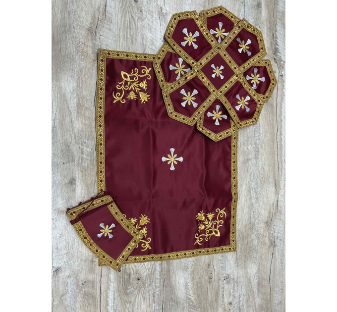 Embroidered Priest robe - Orthodox greek style vestment - Church attire toggery