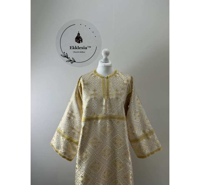 Green Orthodox sctichar - Altar Server Reader Robe brocade - Liturgical stichar