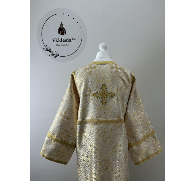 Green Orthodox sctichar - Altar Server Reader Robe brocade - Liturgical stichar