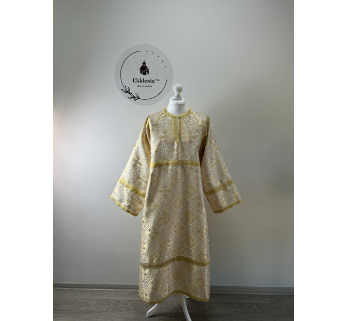 Green Orthodox sctichar - Altar Server Reader Robe brocade - Liturgical stichar