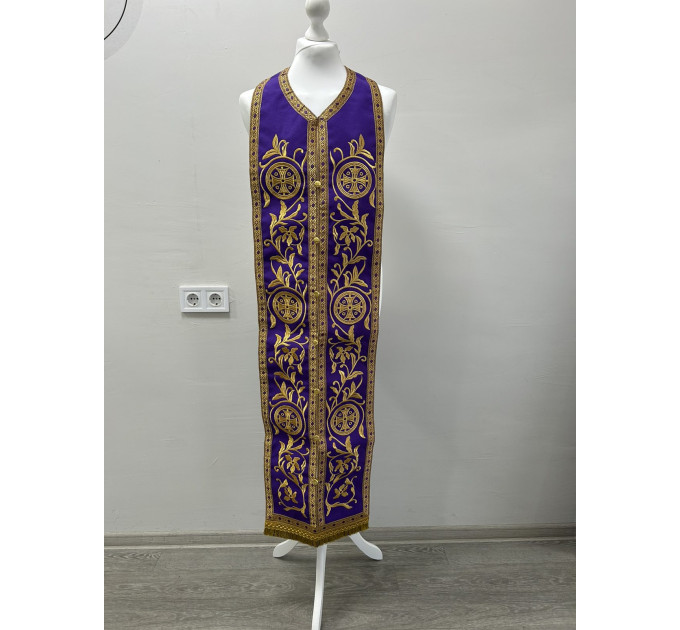 All colors embroidered Communion set - Stole and cuffs - Priest's set - Orthodox