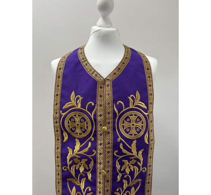 All colors embroidered Communion set - Stole and cuffs - Priest's set - Orthodox