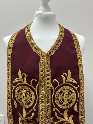 All colors embroidered Communion set - Stole and cuffs - Priest's set - Orthodox