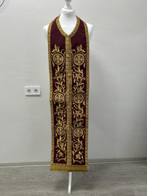 All colors embroidered Communion set - Stole and cuffs - Priest's set - Orthodox