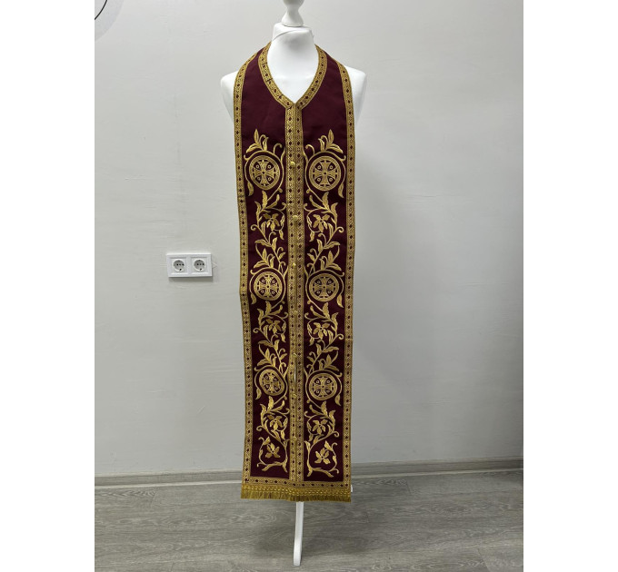 All colors embroidered Communion set - Stole and cuffs - Priest's set - Orthodox