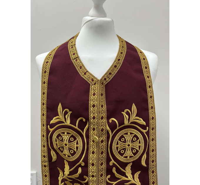 All colors embroidered Communion set - Stole and cuffs - Priest's set - Orthodox