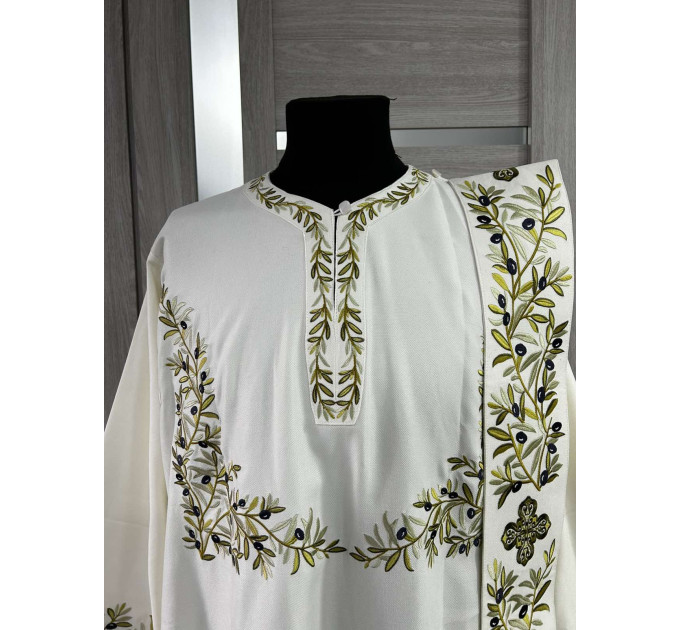 Embroidered Protodeacon's sticharion - Deacon's alb - Orthodox Vestment - Deacon