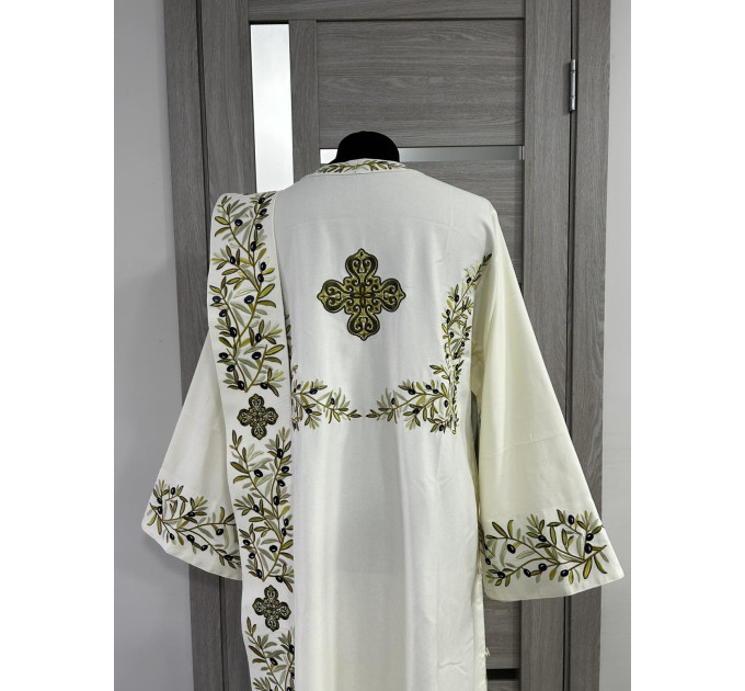 Embroidered Protodeacon's sticharion - Deacon's alb - Orthodox Vestment - Deacon
