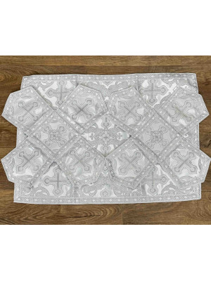In stock! Orthodox Chalice Covers in greek brocade - Aer and chalice veil set