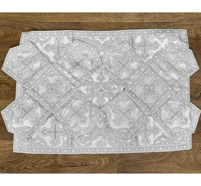In stock! Orthodox Chalice Covers in greek brocade - Aer and chalice veil set
