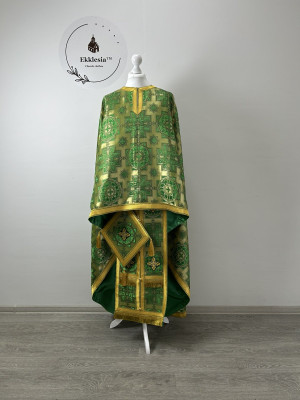 Priest Greek style vestment set-  Orthodox vestment - Liturgical phelon