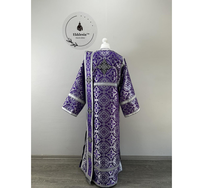 Vestment for deacon for Lent - Liturgical vestment set - Stichar, orar, cuffs