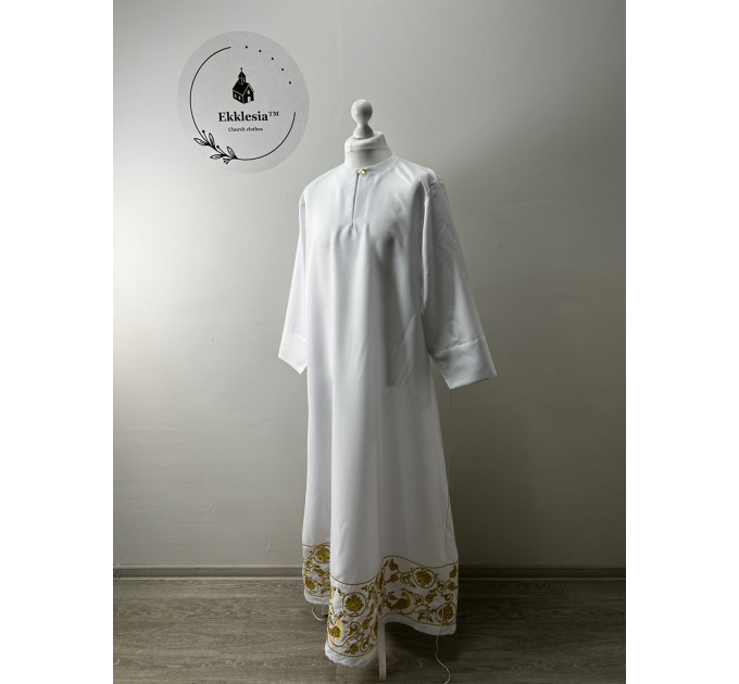 Embroidered Stikhar in gabardine - podriznik - Priest stikhar - Altar vestment