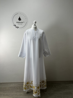 Embroidered Stikhar in gabardine - podriznik - Priest stikhar - Altar vestment