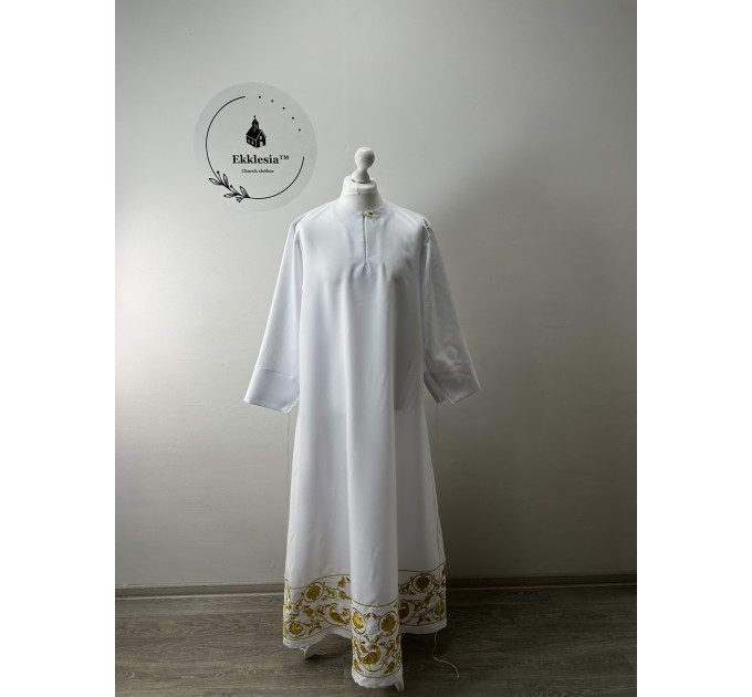 Embroidered Stikhar in gabardine - podriznik - Priest stikhar - Altar vestment