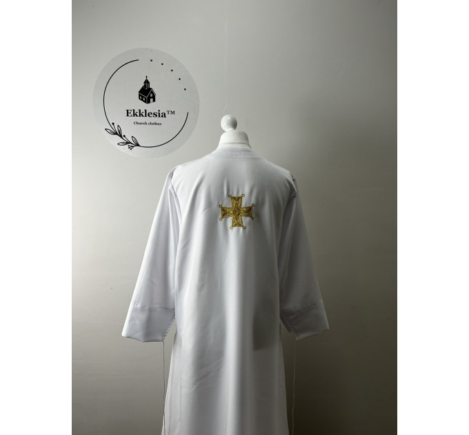 Embroidered Stikhar in gabardine - podriznik - Priest stikhar - Altar vestment