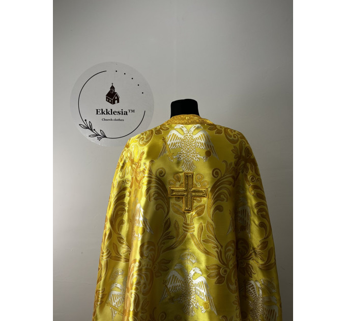 Exclusive liturgical vestment in Greek style - Greek brocade priest vestmet set