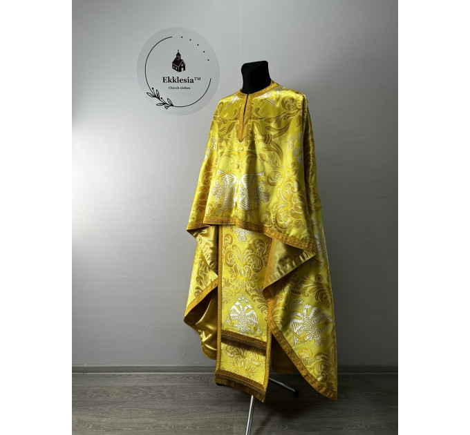 Exclusive liturgical vestment in Greek style - Greek brocade priest vestmet set