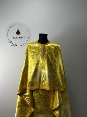 Exclusive liturgical vestment in Greek style - Greek brocade priest vestmet set