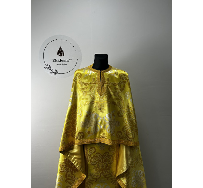 Exclusive liturgical vestment in Greek style - Greek brocade priest vestmet set