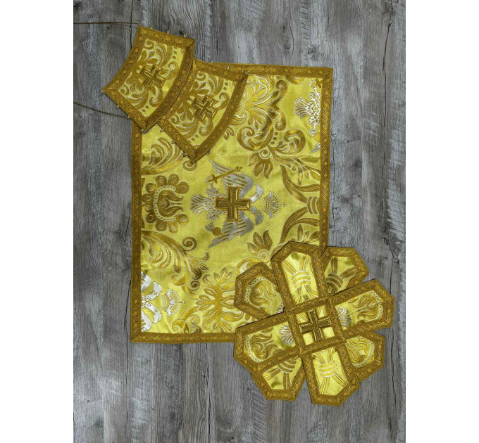 Exclusive liturgical vestment in Greek style - Greek brocade priest vestmet set