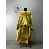 Exclusive liturgical vestment in Greek style - Greek brocade priest vestmet set