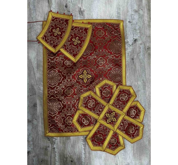 Liturgical priest vestment set - Orthodox vestment - Greek style phelonion