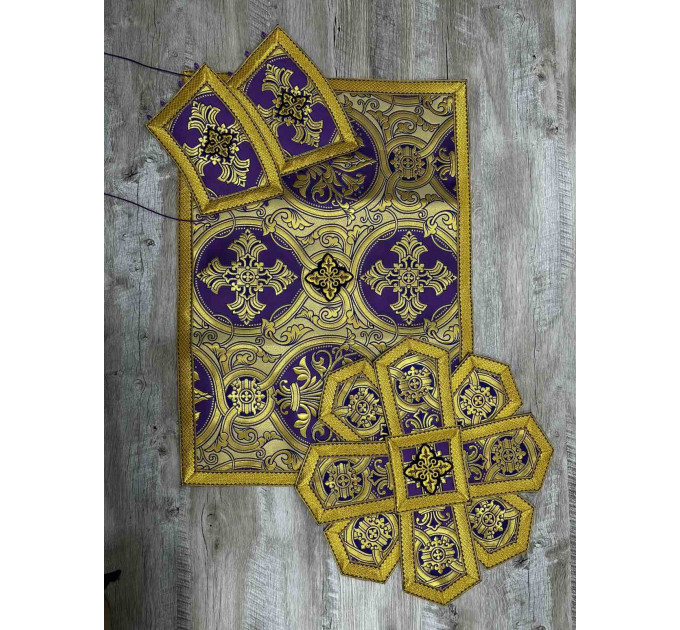 Exclusive priest vestment for Lent - Liturgical priest vestment in Greek style