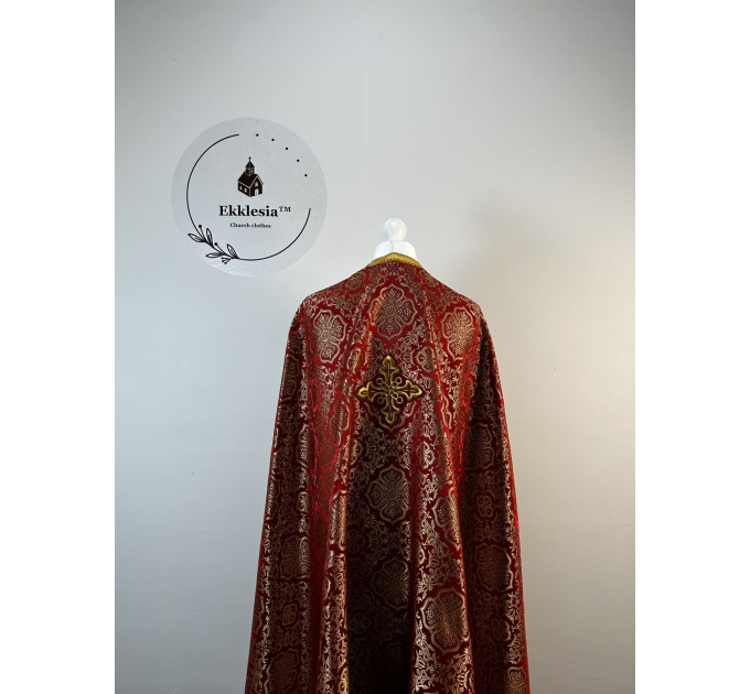 Liturgical priest vestment set - Orthodox vestment - Greek style phelonion