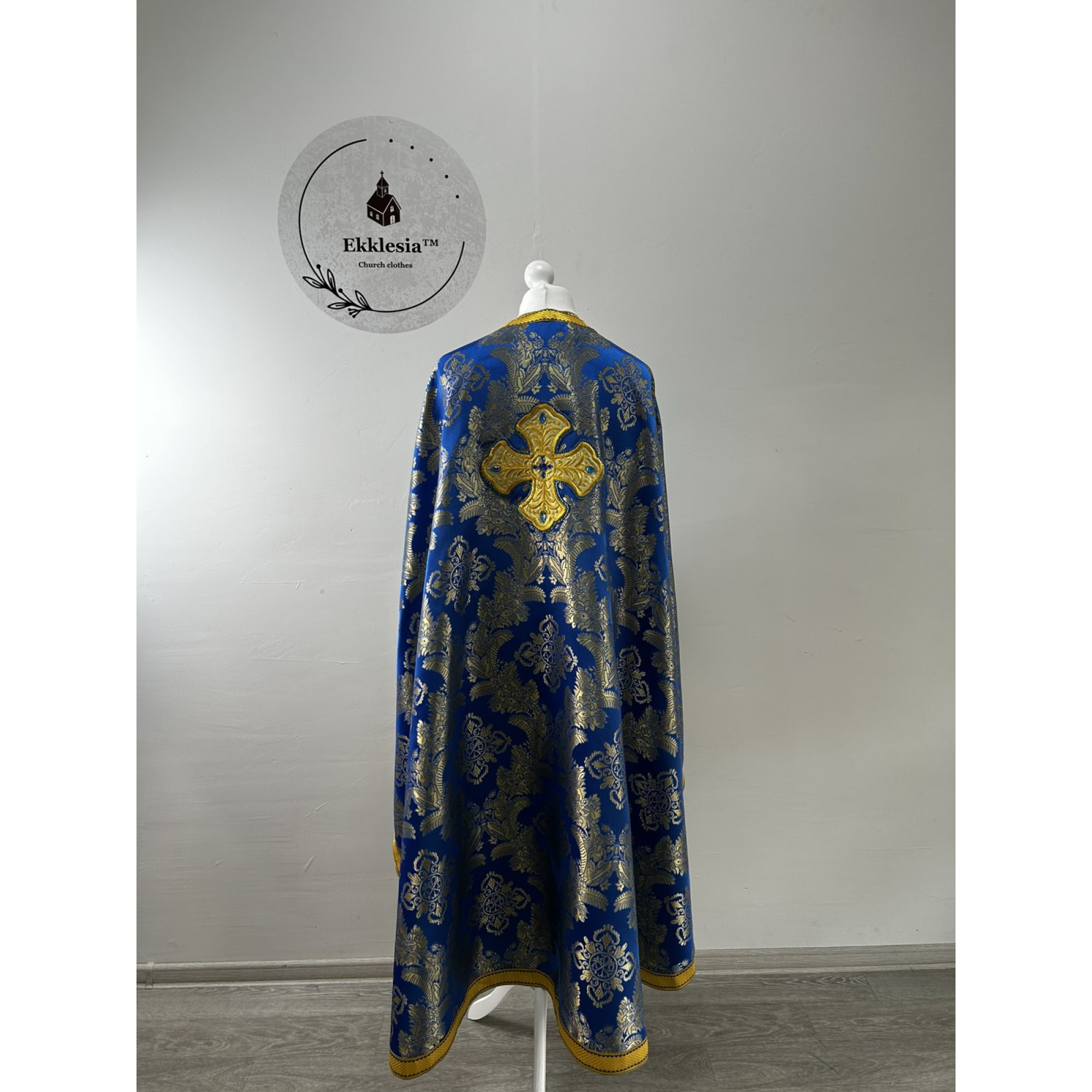 Greek vestments set in brocade with Theotokos icon - Orthodox priest set