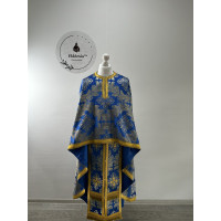 Greek vestments set in brocade with Theotokos icon - Orthodox priest set