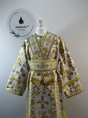 Vestment for subdeacon - Stichar in greek brocade - Single orar and sticharion