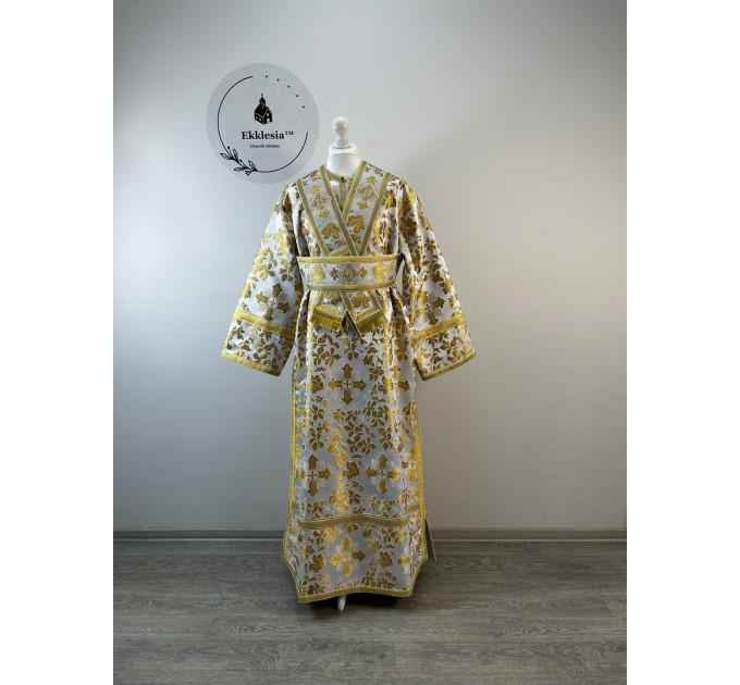 Vestment for subdeacon - Stichar in greek brocade - Single orar and sticharion