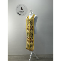 Communion set in Greek brocade - Stole and cuffs- Priest's set with angels