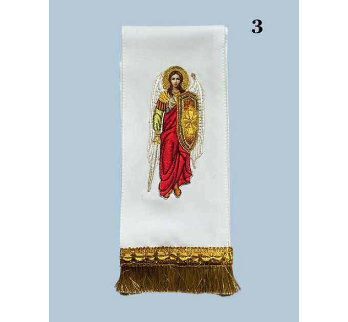 Embroidered Bible bookmarks with angels - Gospel bookmarks - Textile bookmark
