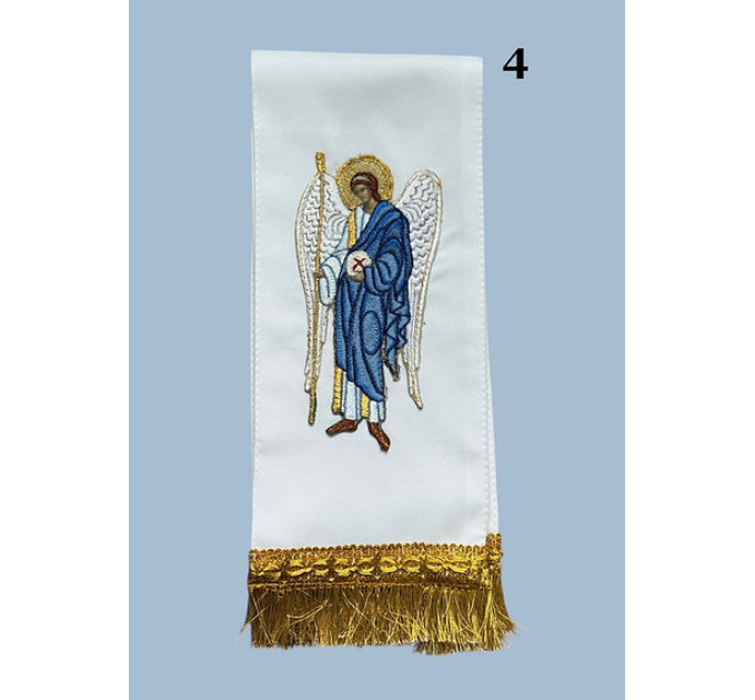 Embroidered Bible bookmarks with angels - Gospel bookmarks - Textile bookmark