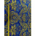 Greek Blue Brocade - Church Brocade - Liturgical Brocade - Priest Brocade