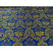 Greek Blue Brocade - Church Brocade - Liturgical Brocade - Priest Brocade