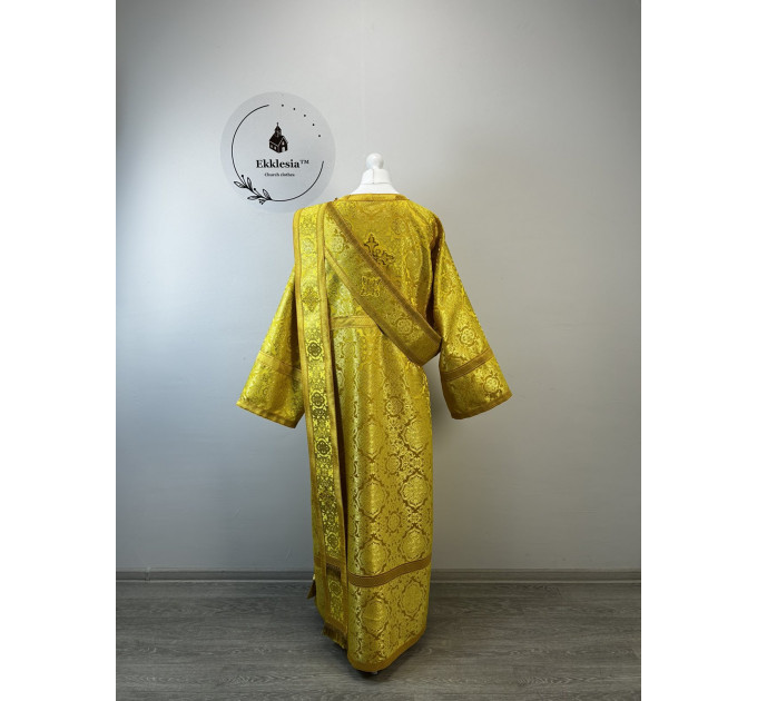 Orthodox deacon's vestment - Stichar with orar in Turkish silk