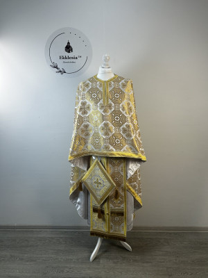 Priest Greek style vestment - Orthodox vestment set - Liturgical phelon