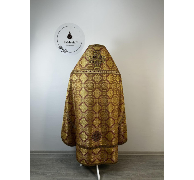Slavic style vestments in brocade - Priest vestments - Clothes for priests - Liturgical vestments - Liturgical garments