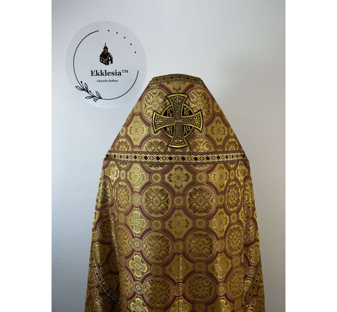 Slavic style vestments in brocade - Priest vestments - Clothes for priests - Liturgical vestments - Liturgical garments
