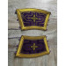 Stole and cuffs in brocade - Priest's communion set - Orthodox cloth set