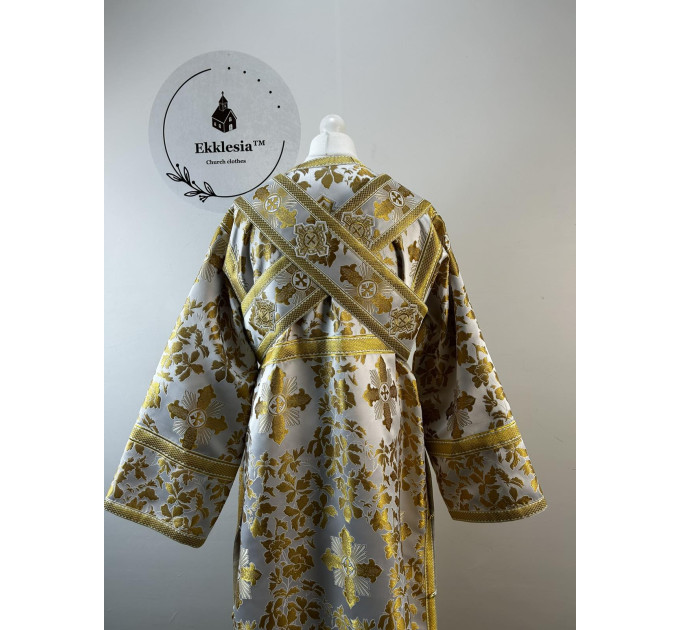 Vestment for subdeacon - Stichar in greek brocade - Single orar and sticharion