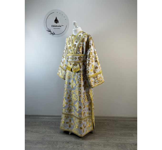 Vestment for subdeacon - Stichar in greek brocade - Single orar and sticharion
