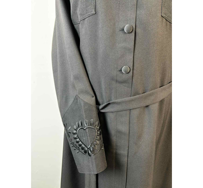Bulgarian style embroidered Orthodox cassock - Cassock with buttons in gabardine